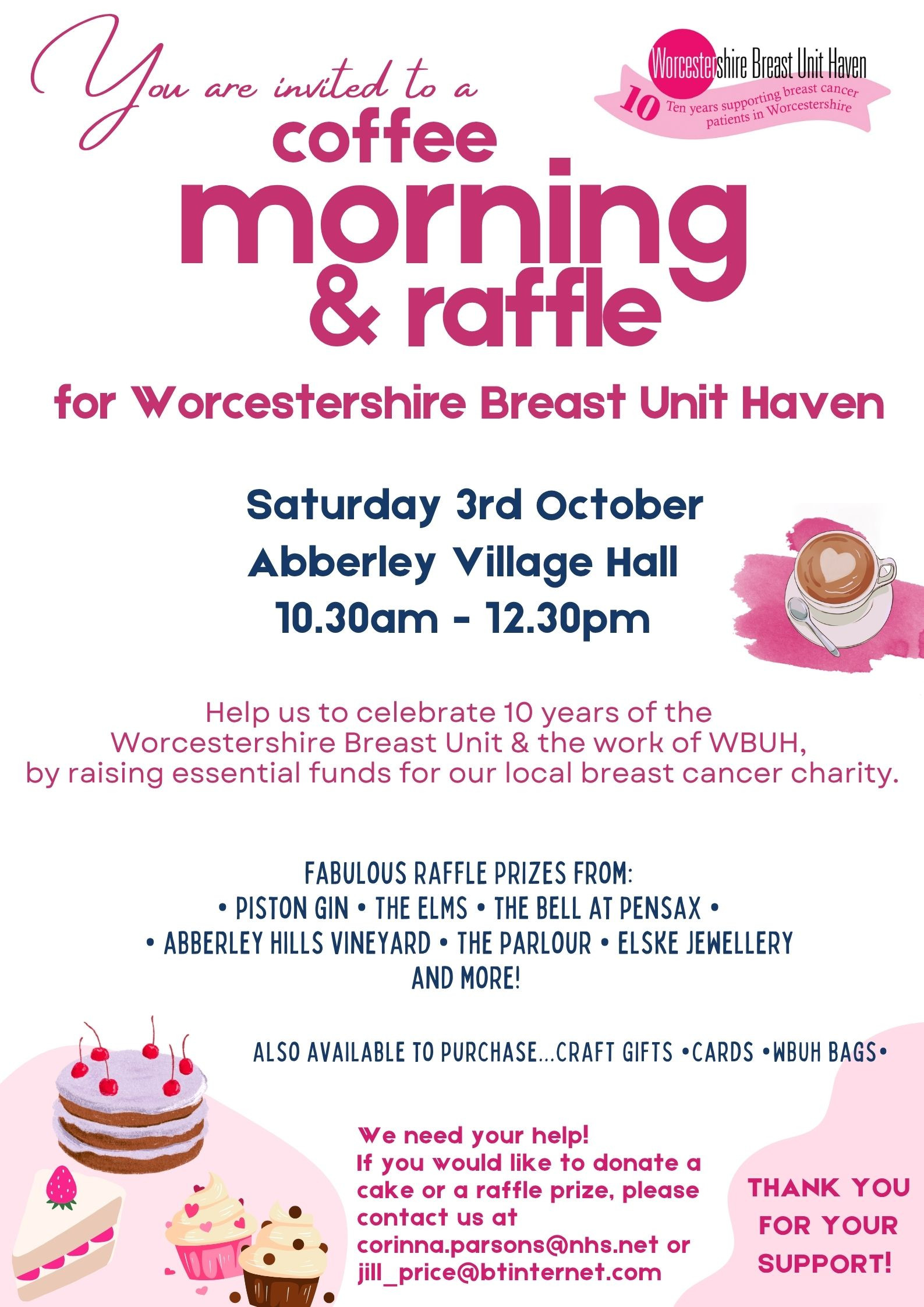 Abberley Coffee Morning 3rd October